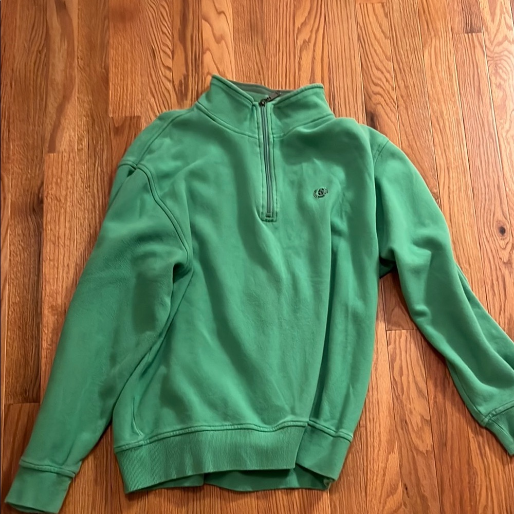 Izod Green Zip Up Sweater